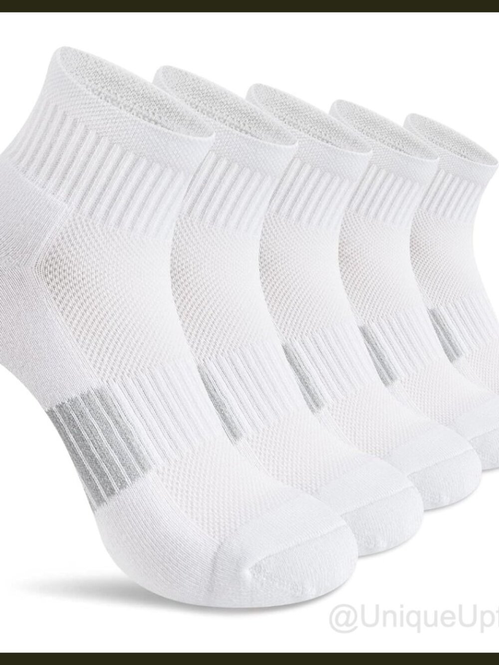 Gonii Cushioned Athletic Ankle Socks Running Hiking 5 Pairs